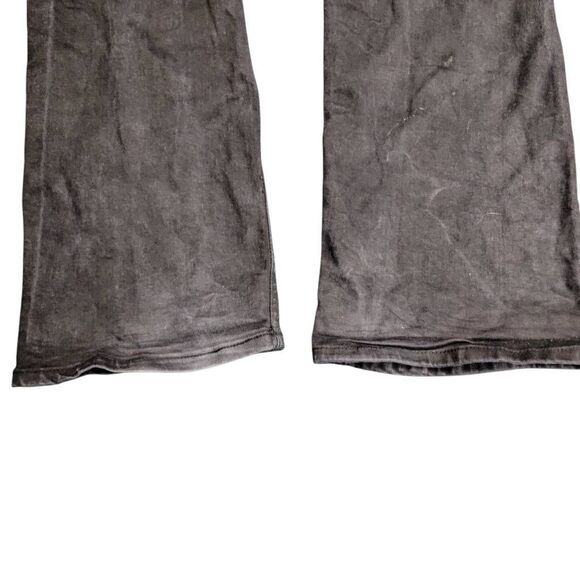 Enzo Black Distressed Denim Bootcut Jeans - Picture 8 of 10